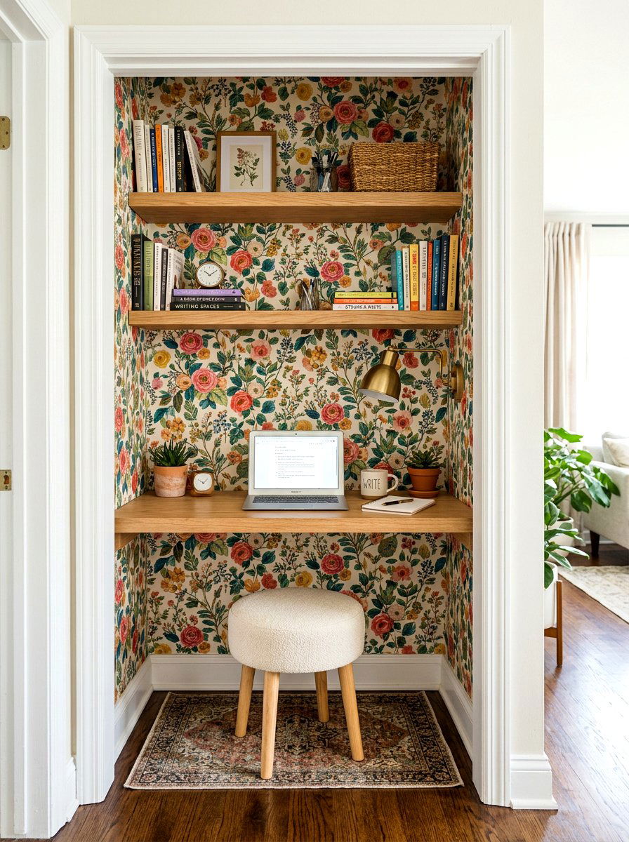 Small Closet Writing Nook - 30 author office ideas