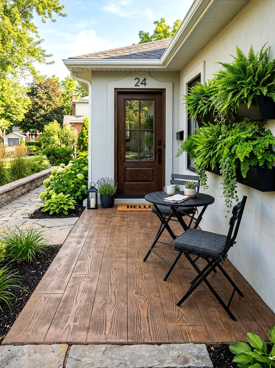 Small Concrete Front Patio - 30 front patio ideas