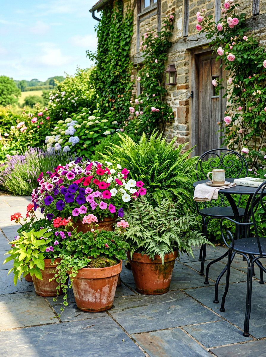 Small Container Garden - 30 patio garden ideas