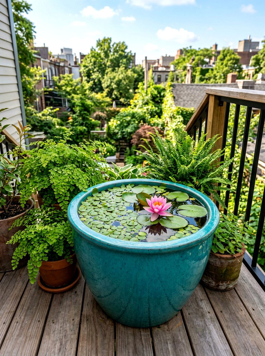 Small Container Pond - 30 frog pond ideas