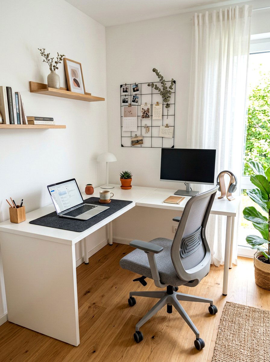 Small Corner Desk - 30 awkward corner ideas