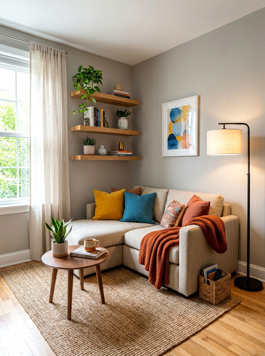 Small Corner Living Room - 30 apartment living room ideas
