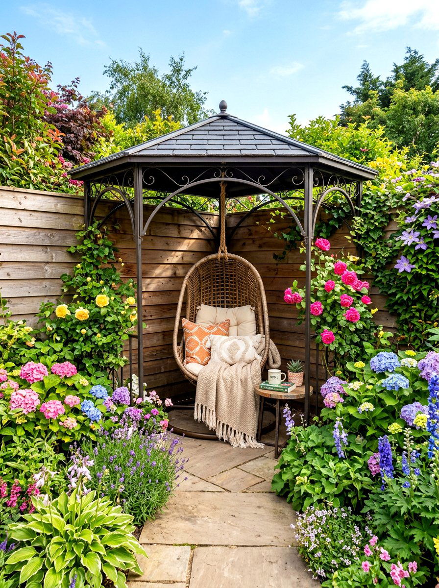 Small Corner Metal Gazebo - 30 metal gazebo ideas