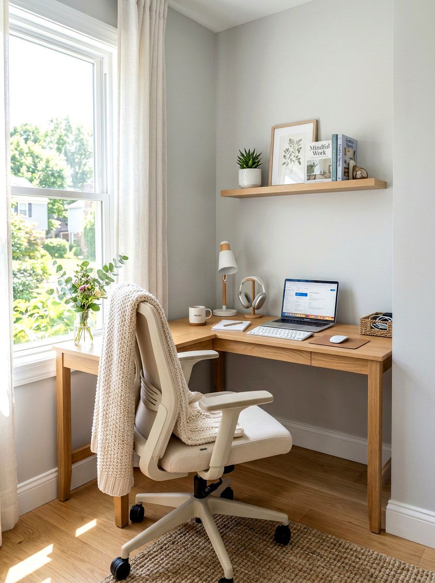 Small Corner Office - 30 cozy office ideas