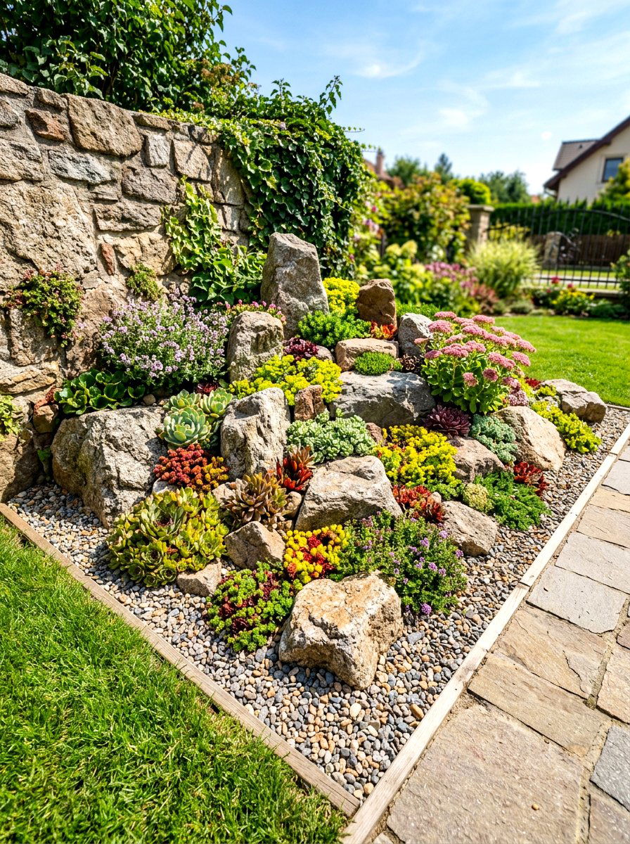 Small Corner Rock Garden - 30 corner garden ideas