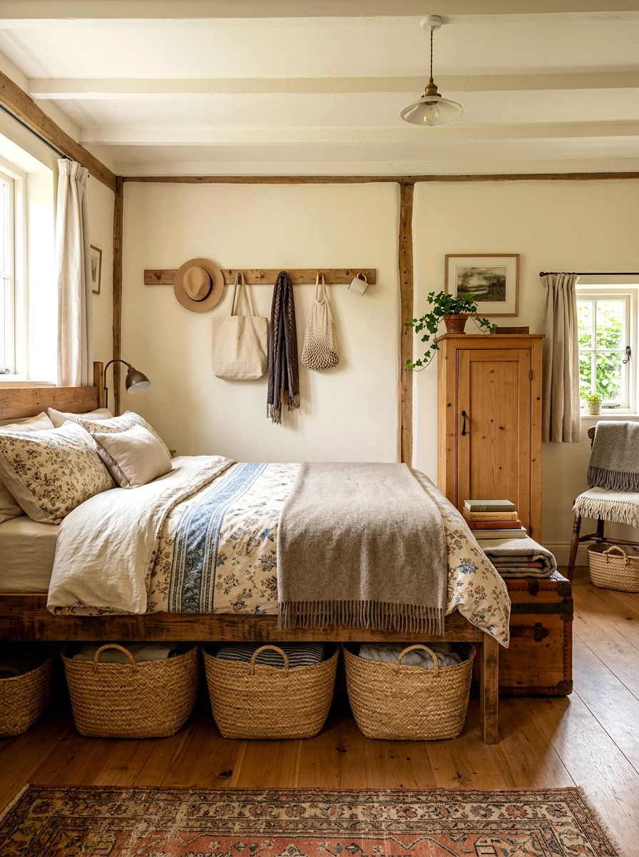Small Cottage Bedroom Storage - 30 cottage vintage bedroom ideas