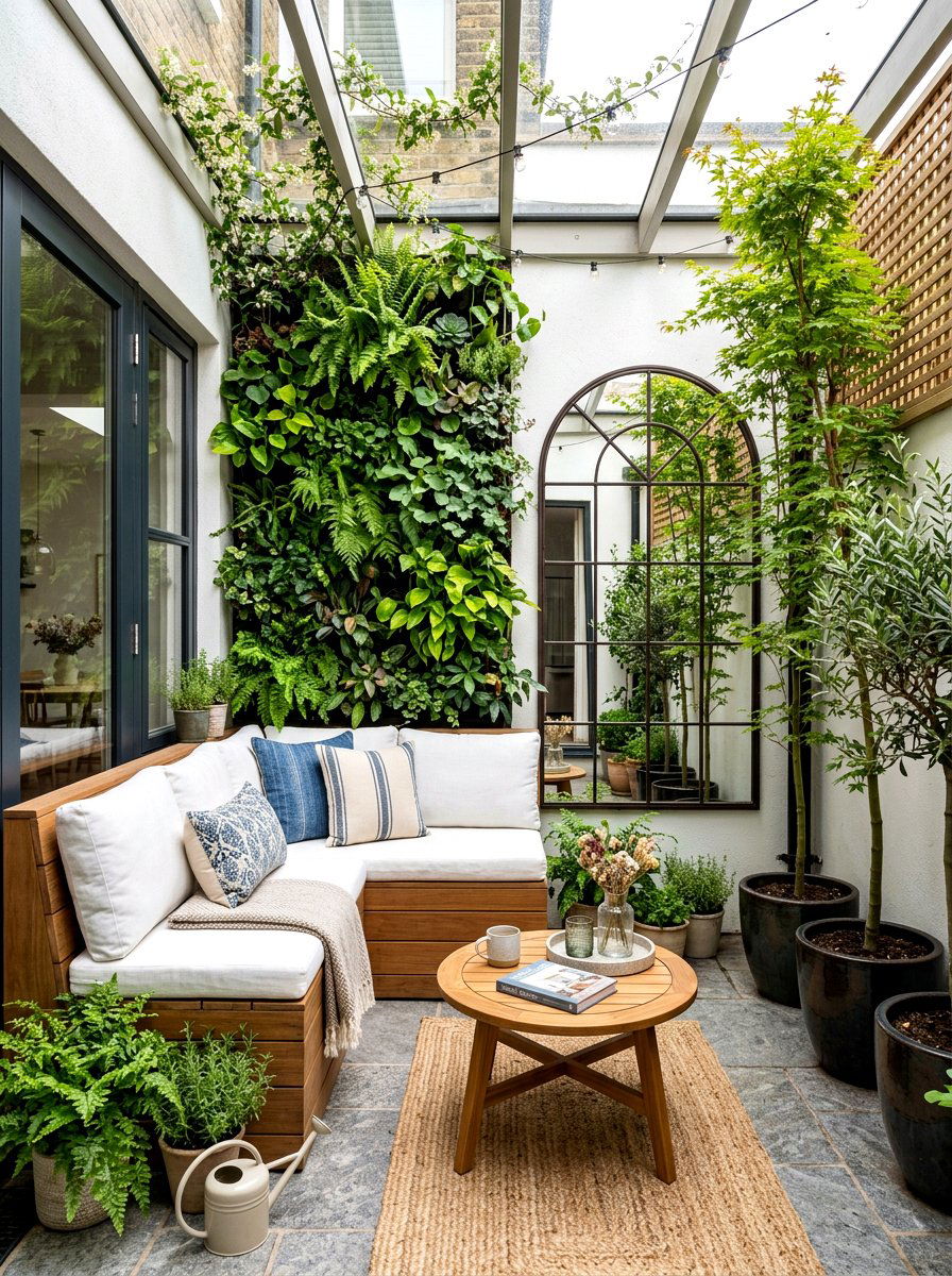 Small Courtyard Enclosed Patio - 30 enclosed patio garden ideas