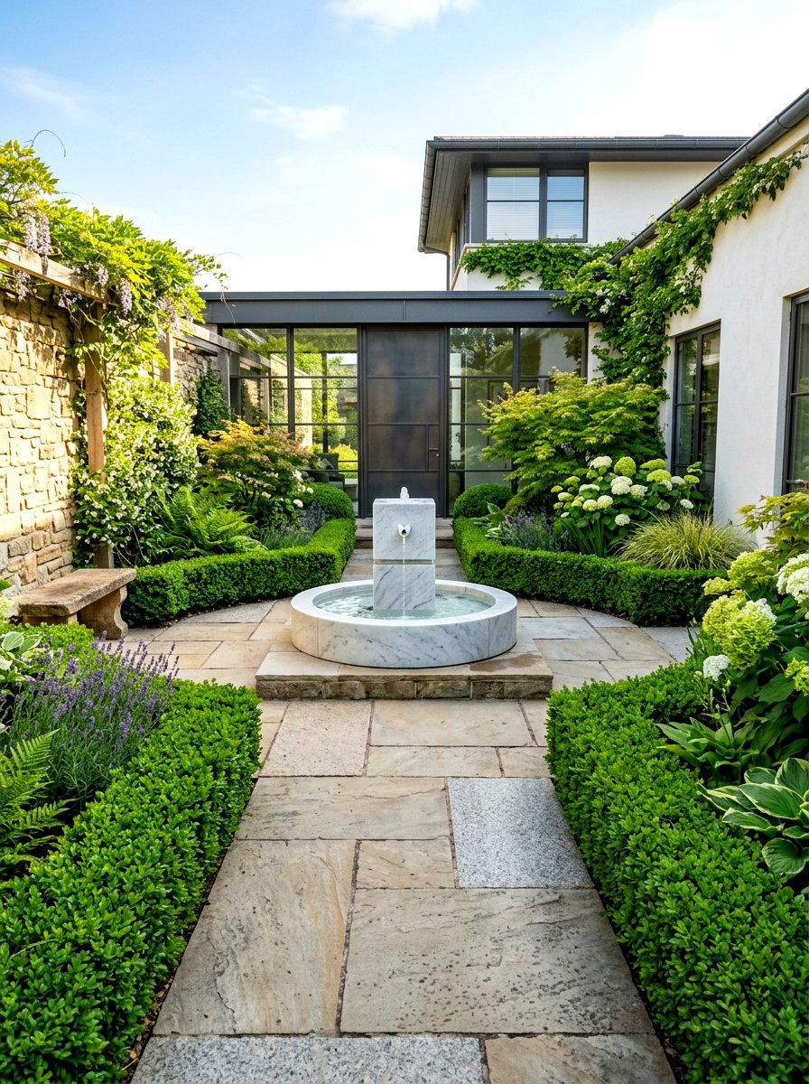 Small Courtyard Garden - 30 pocket garden ideas