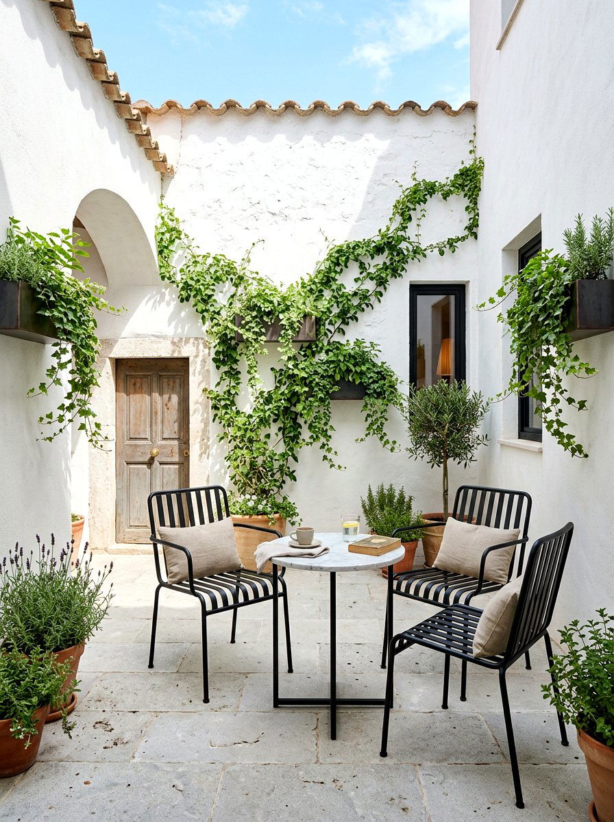 Small Courtyard Seating - 30 courtyard conversation area ideas