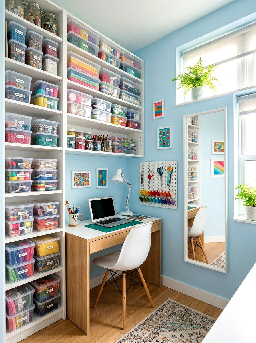 Small Craft Room - 30 knitting room ideas