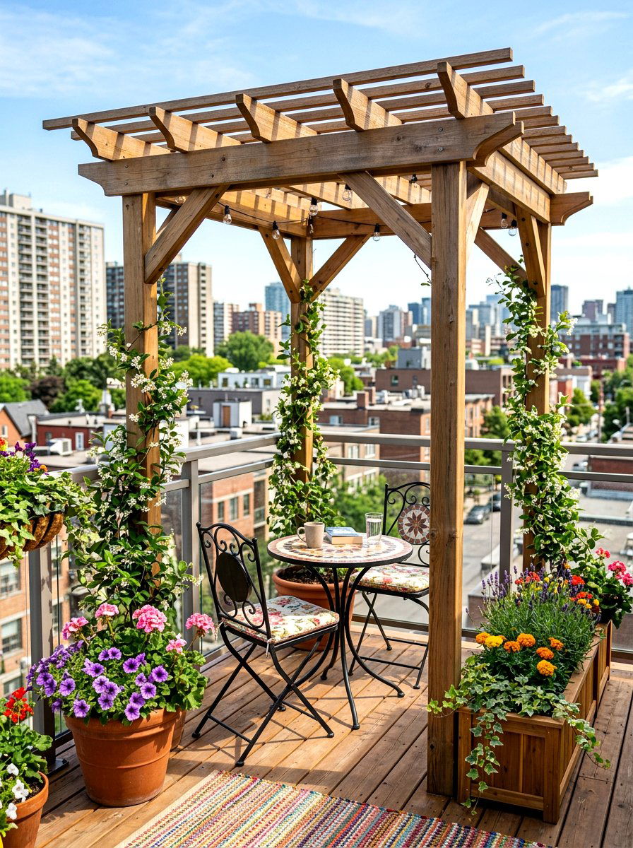Small Deck Pergola - 30 deck pergola ideas