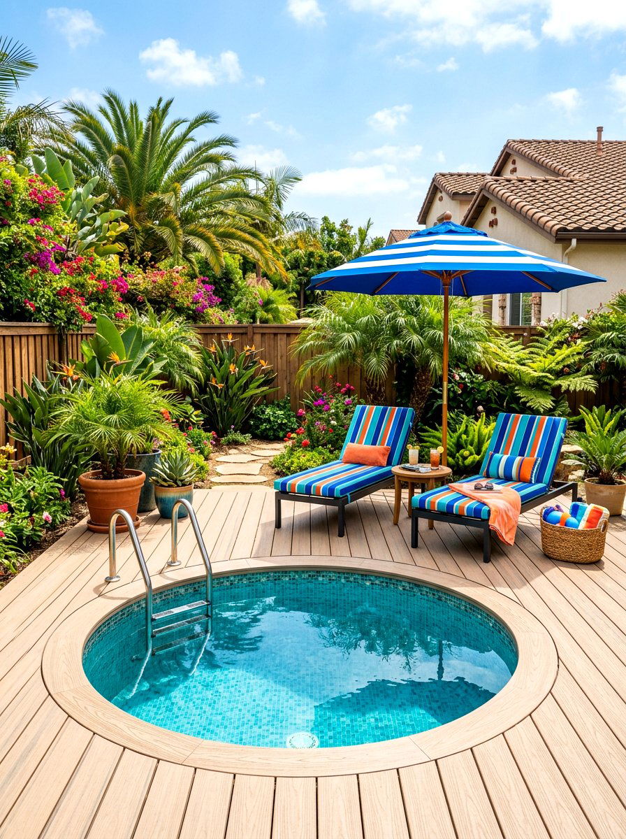 Small Deck Pool Surround - 30 small deck ideas