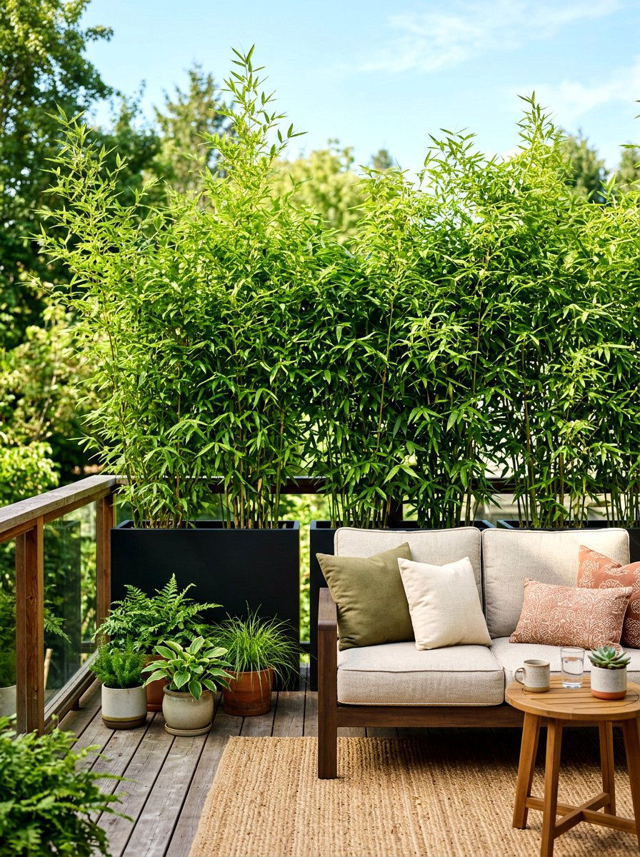 Small Deck Privacy Plants - 30 small deck ideas