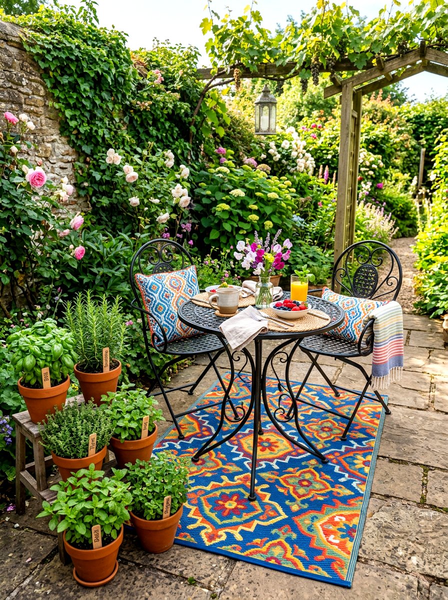 Small Dining Nook - 30 courtyard patio ideas