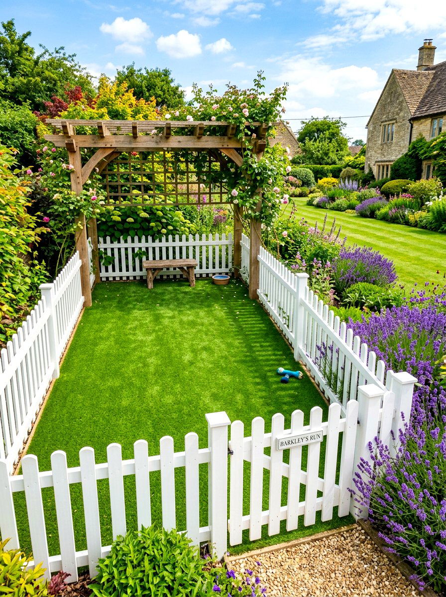 Small Dog Run - 30 side yard landscaping ideas