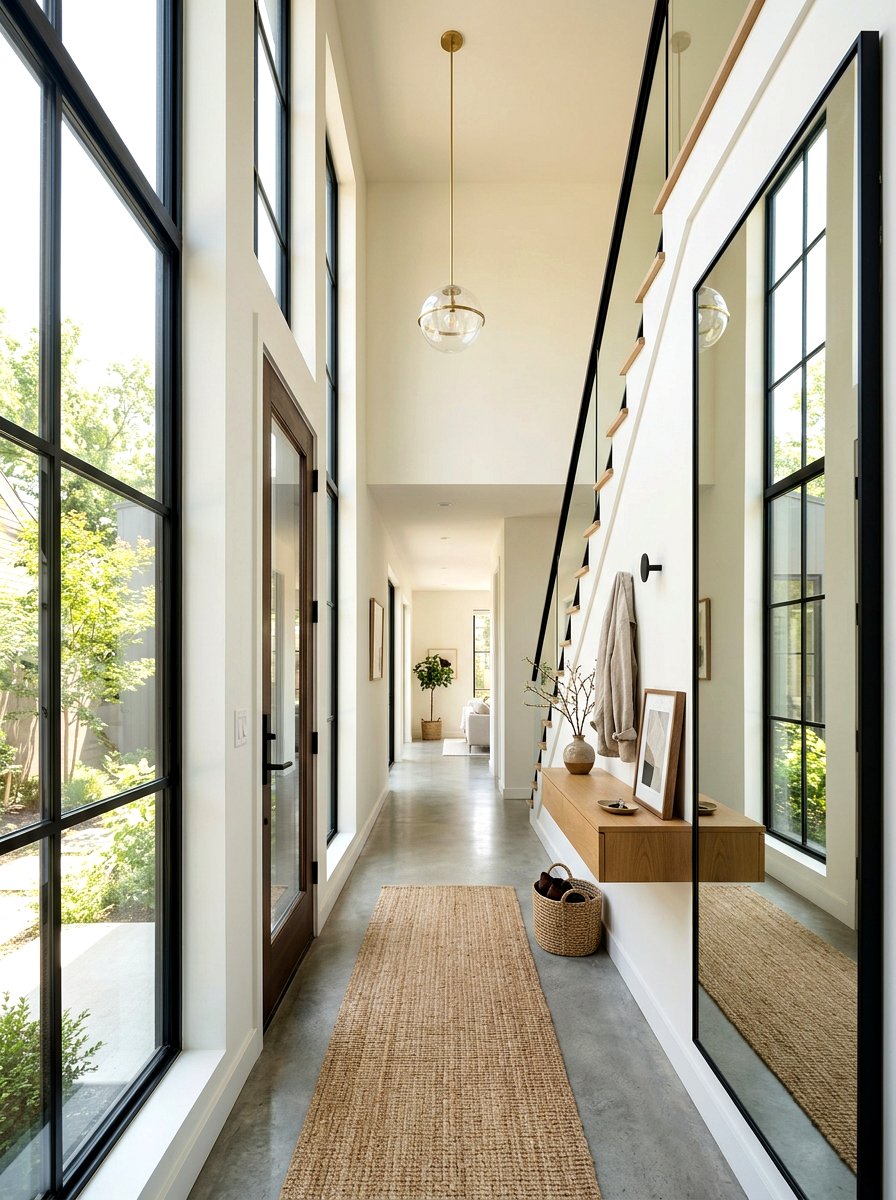 Small Double Height Entryway - 30 double height foyer ideas
