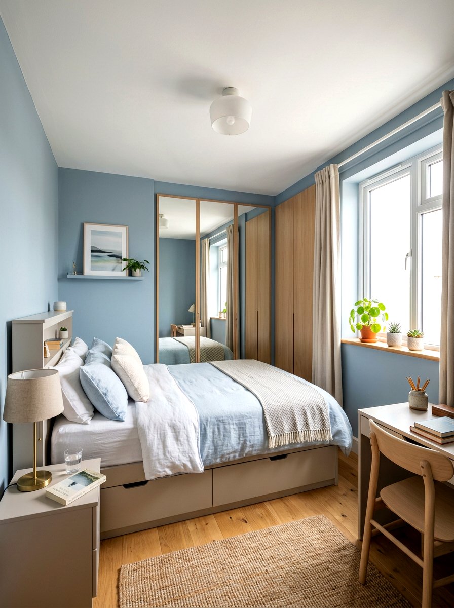 Small Dusty Blue Bedroom - 30 dusty blue bedroom ideas
