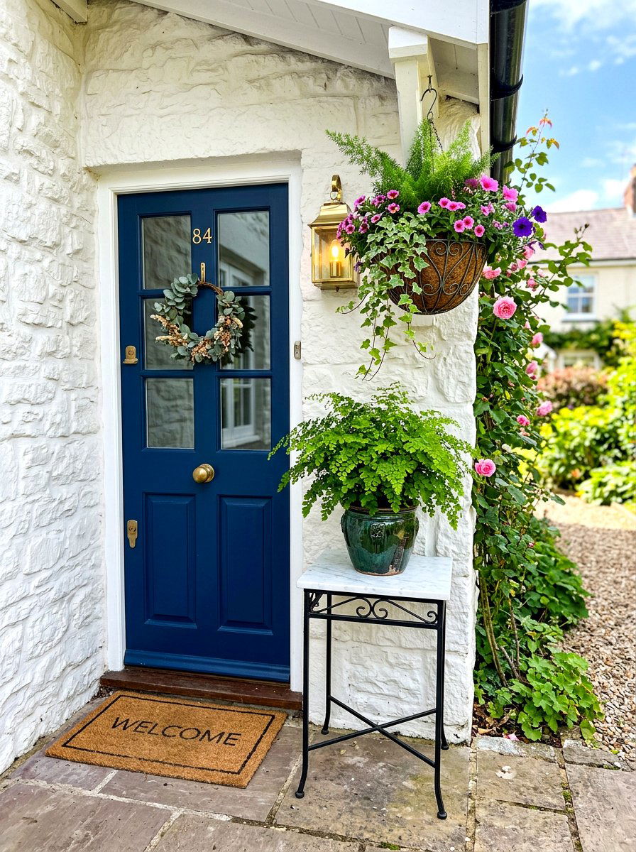 Small Entryway Fern Decor - 30 fern filled front porch ideas