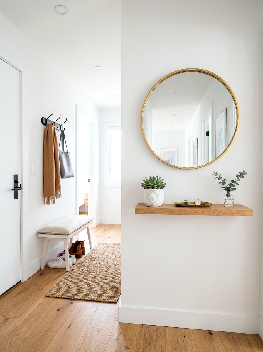 Small Entryway Mirror - 30 apartment entryway ideas