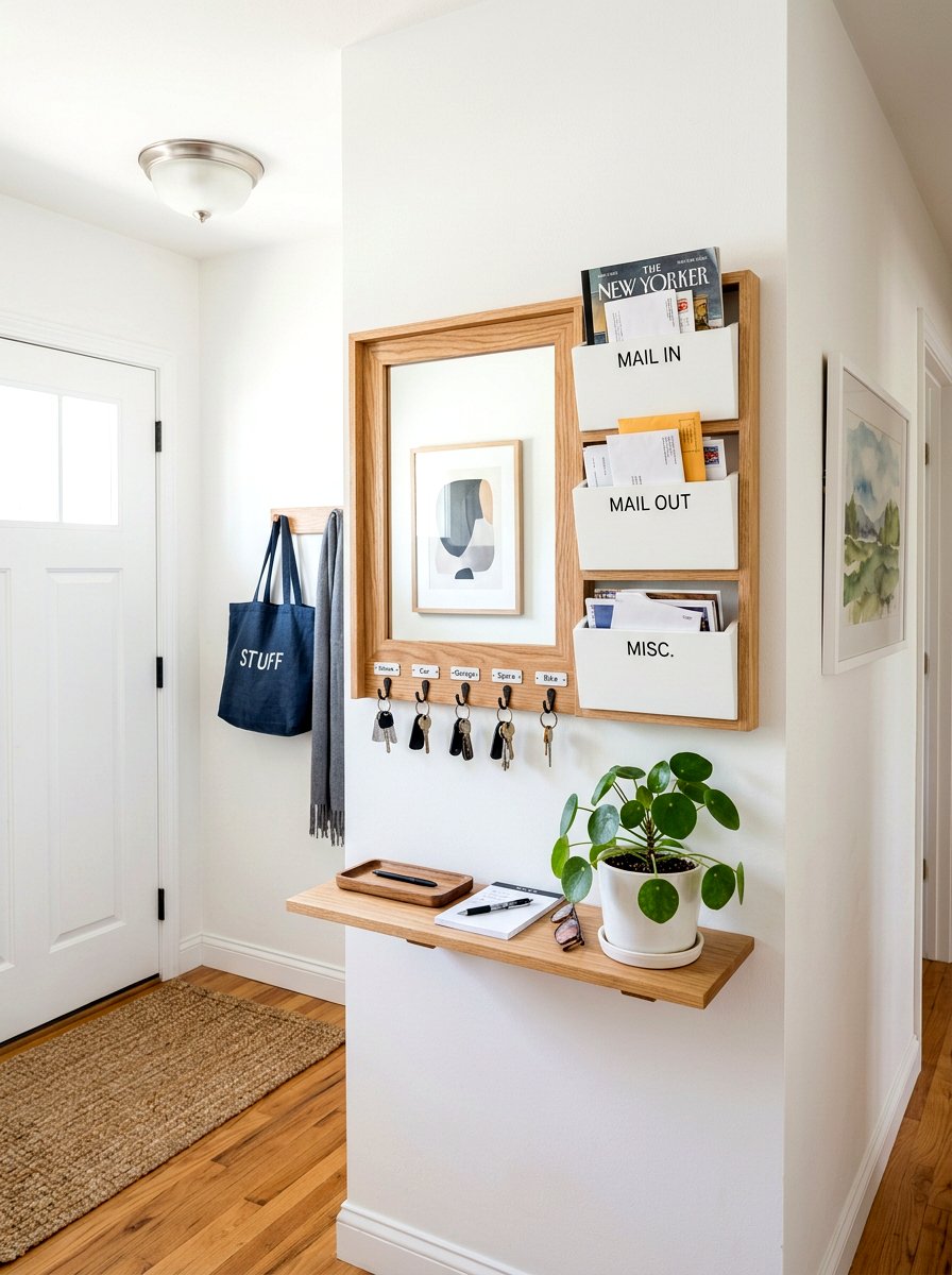 Small Entryway Organizer - 30 command center ideas