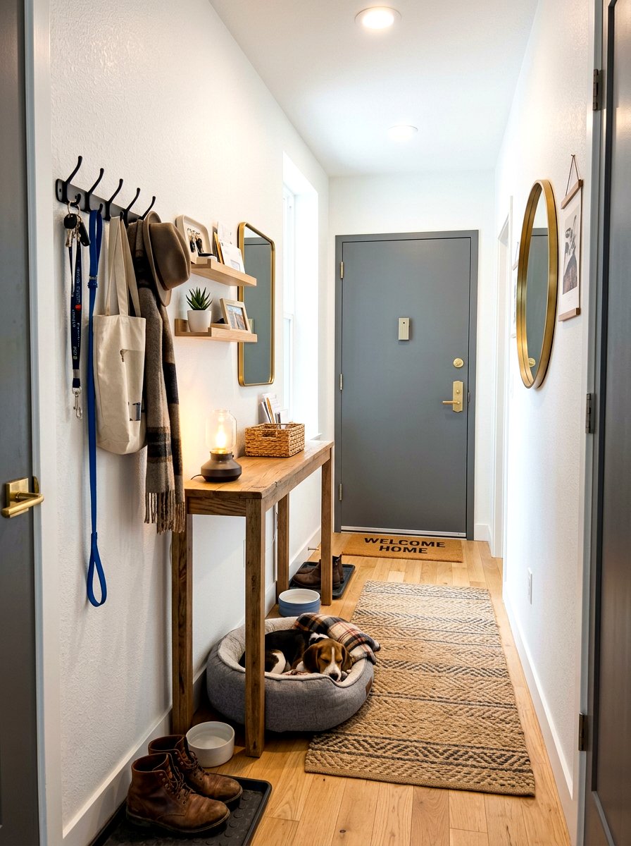 Small Entryway Pet Nook - 30 entryway pet station ideas