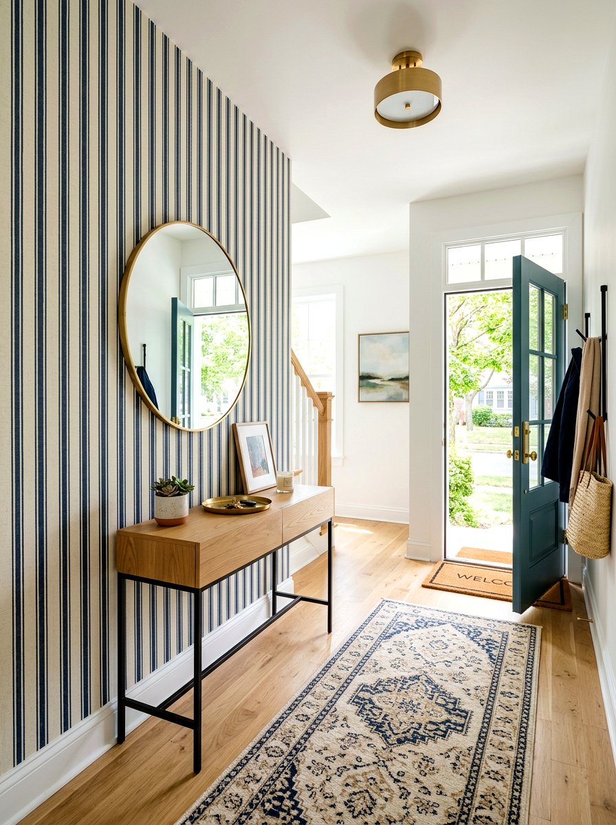 Small Entryway Wallpaper - 30 removable wallpaper room ideas