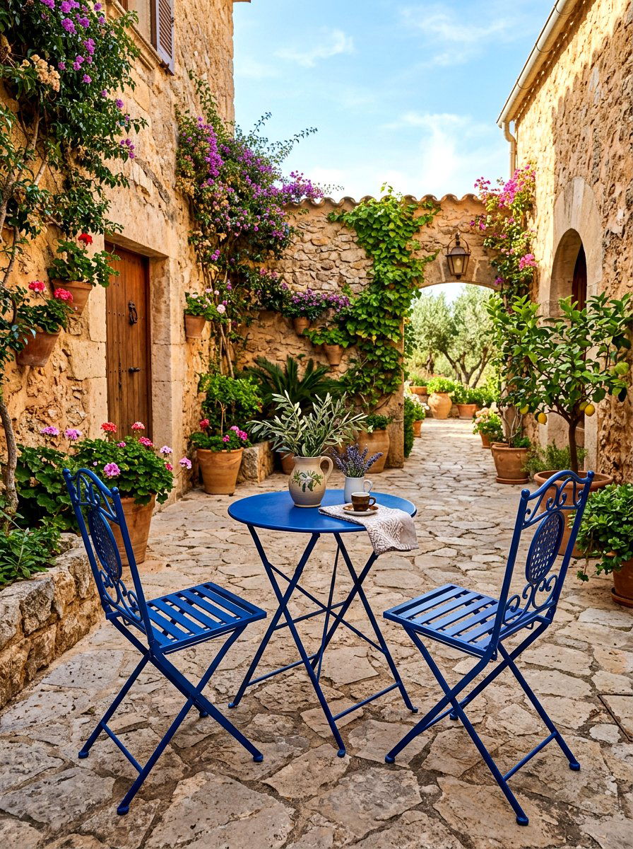 Small Folding Courtyard Set - 30 folding patio furniture ideas