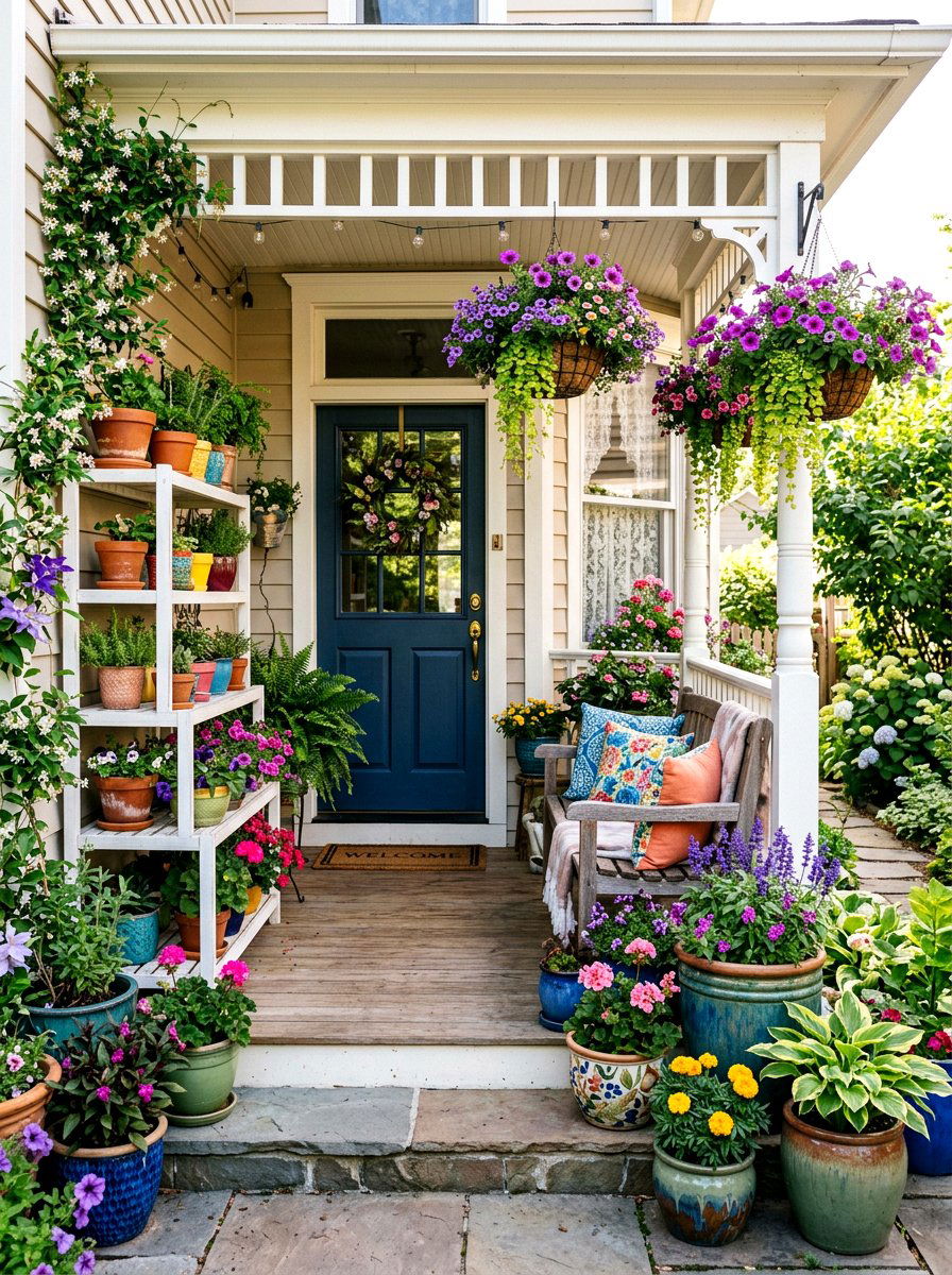 Small Front Porch Garden - 30 front entry landscaping ideas