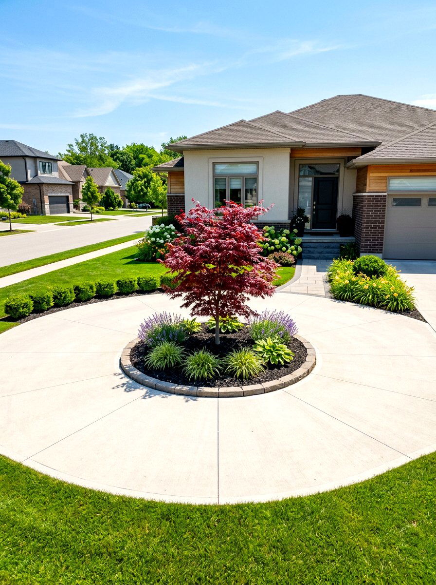 Small Front Yard Circular Driveway - 30 circular driveway ideas