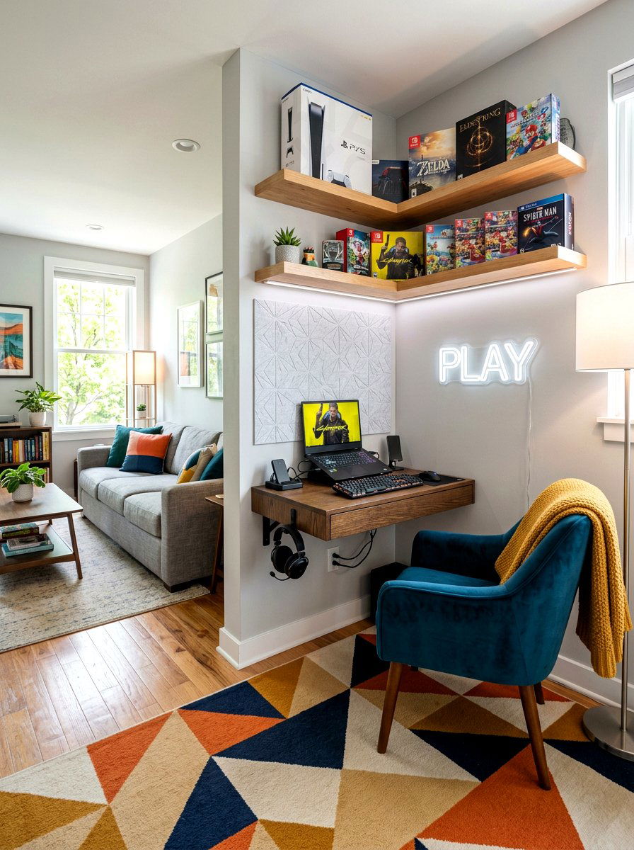 Small Game Nook - 30 game room ideas