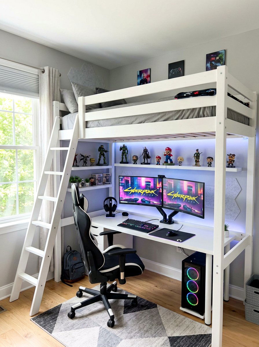 Small Gamer Bedroom - 30 gamer bedroom ideas