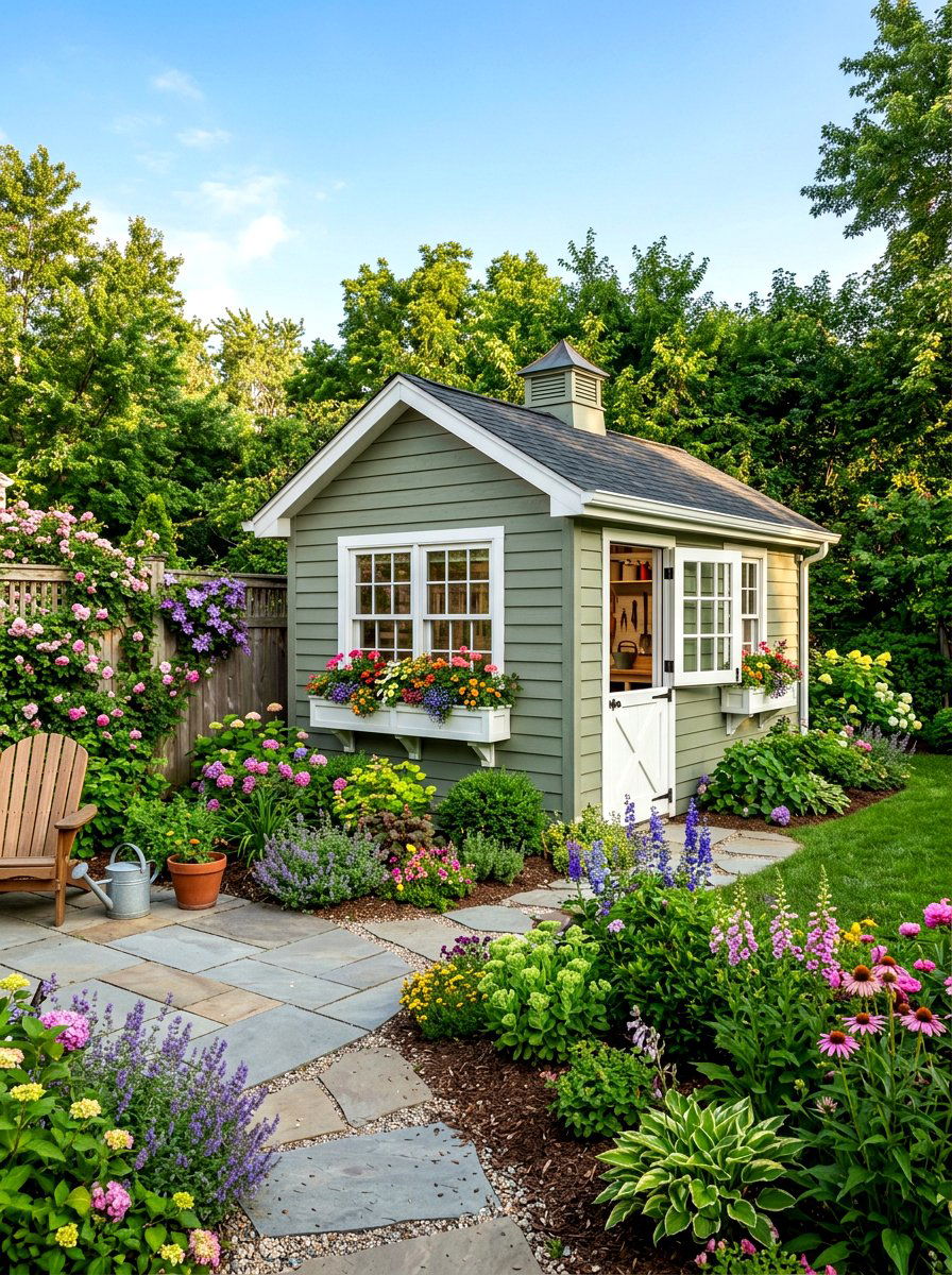 Small Garden Garage - 30 detached garage exterior ideas