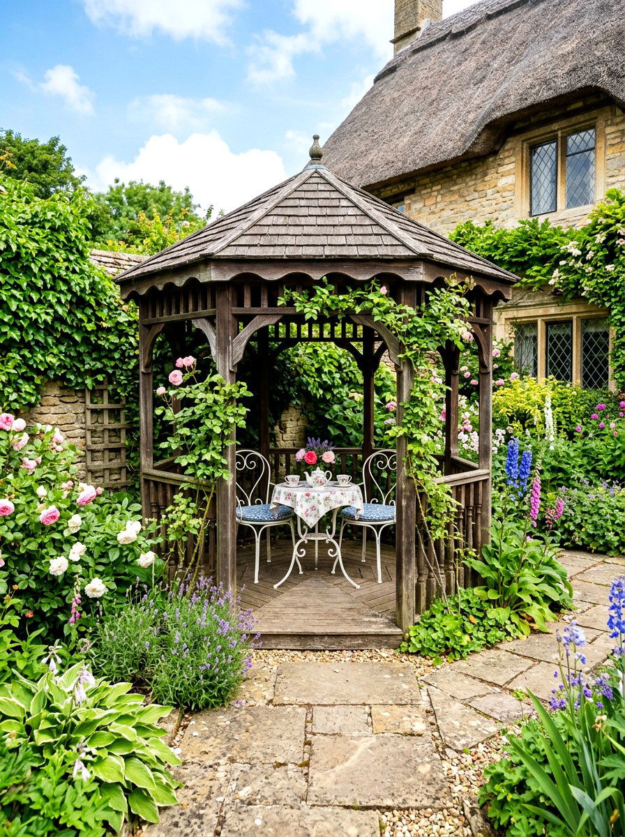 Small Garden Octagon Gazebo - 30 octagon gazebo ideas