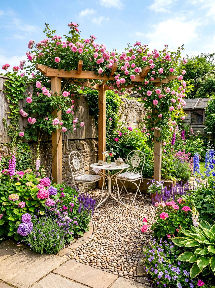Small Garden Pergola - 30 outdoor breakfast pergola ideas