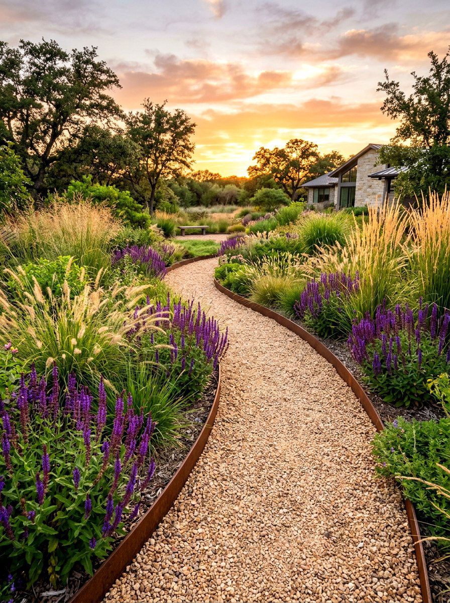 Small Gravel Path - 30 small garden ideas