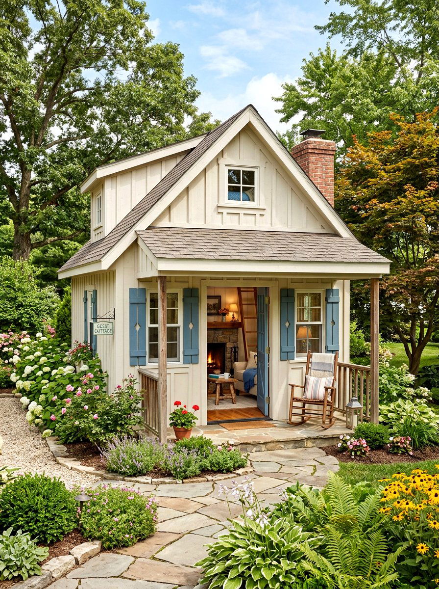 Small Guest Cottage - 30 cottage shed ideas