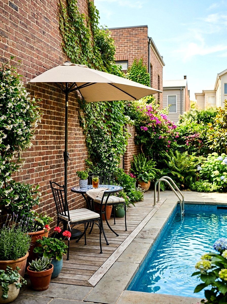 Small Half Pool Umbrella - 30 pool umbrella ideas