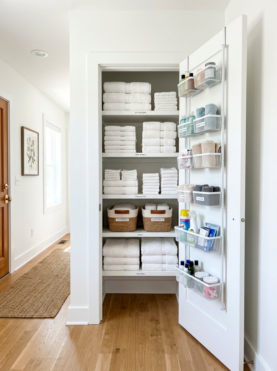 Small Hallway Linen Closet - 30 organizing a linen closet ideas