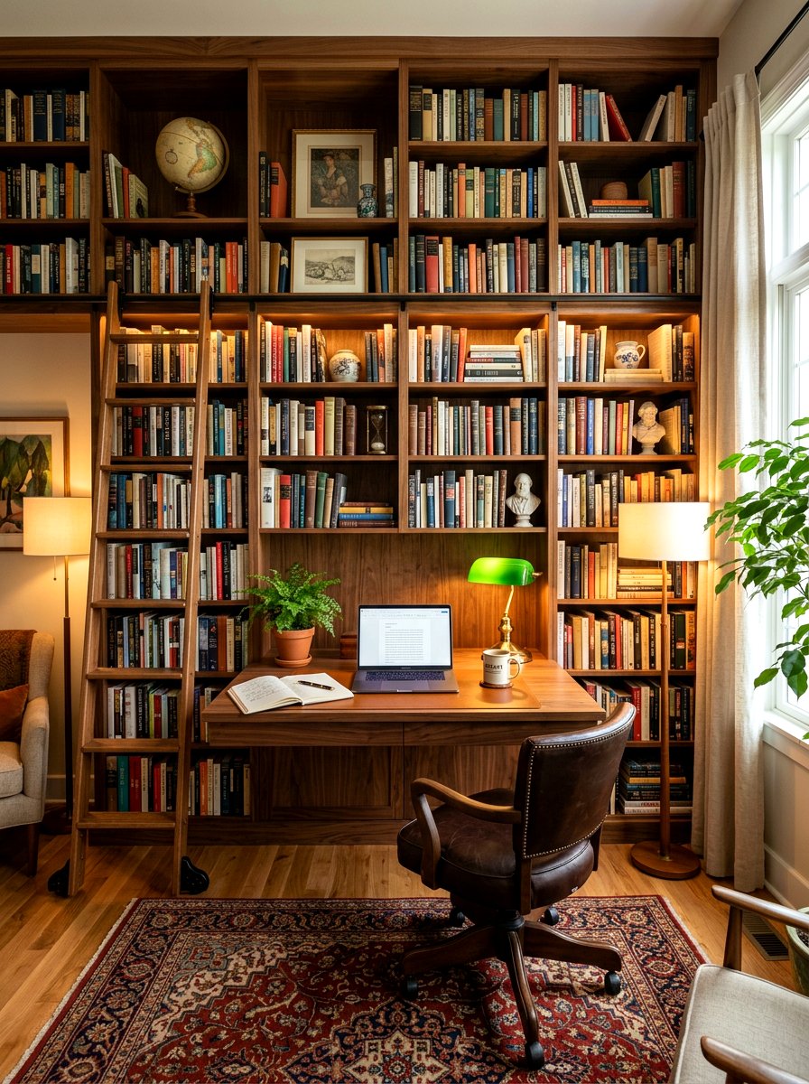 Small Home Office Bookshelf Combo - 30 small home office ideas