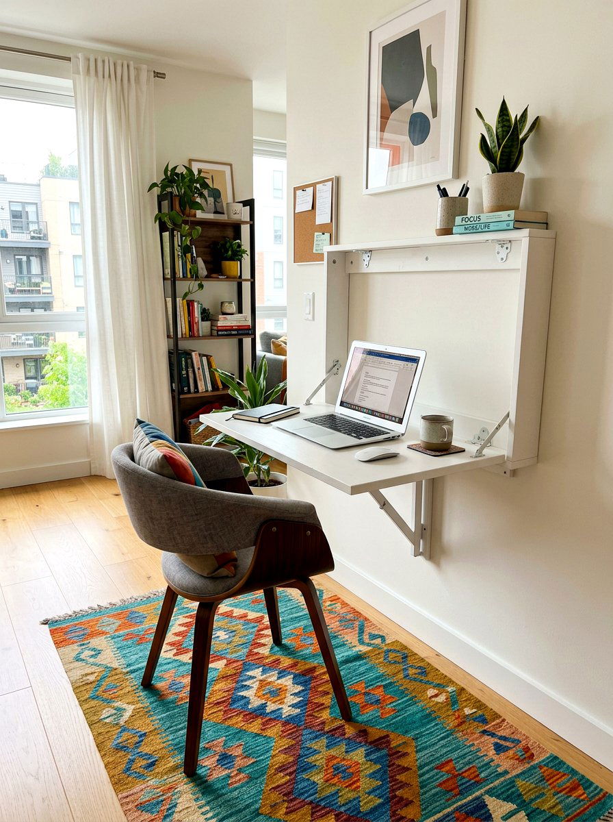 Small Home Office Folding Desk - 30 small home office ideas