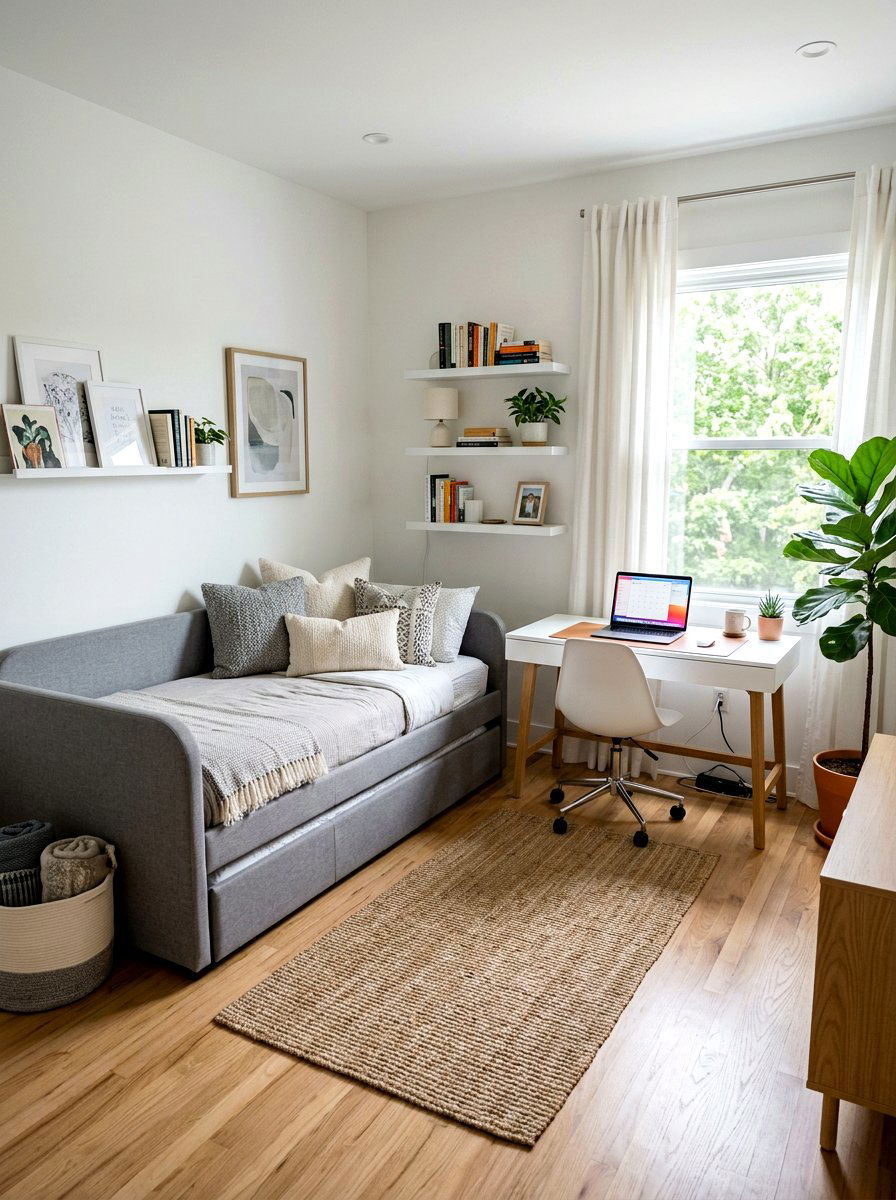 Small Home Office Guest Room - 30 trundle guest room ideas