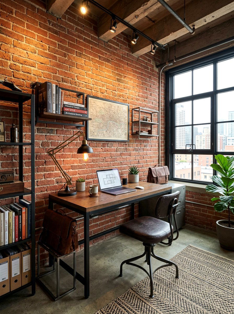 Small Home Office Industrial Look - 30 small home office ideas
