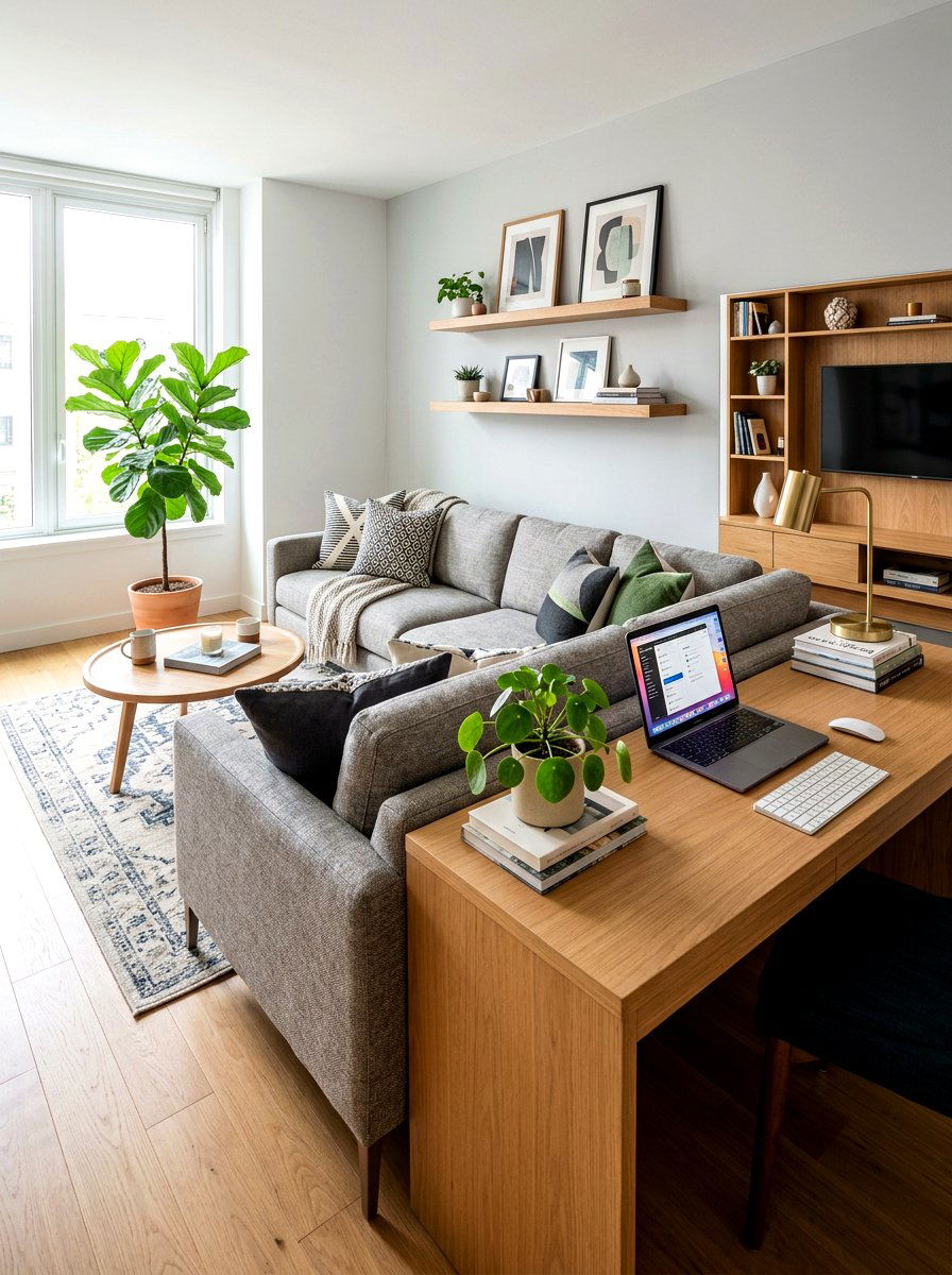 Small Home Office Living Room - 30 small home office ideas