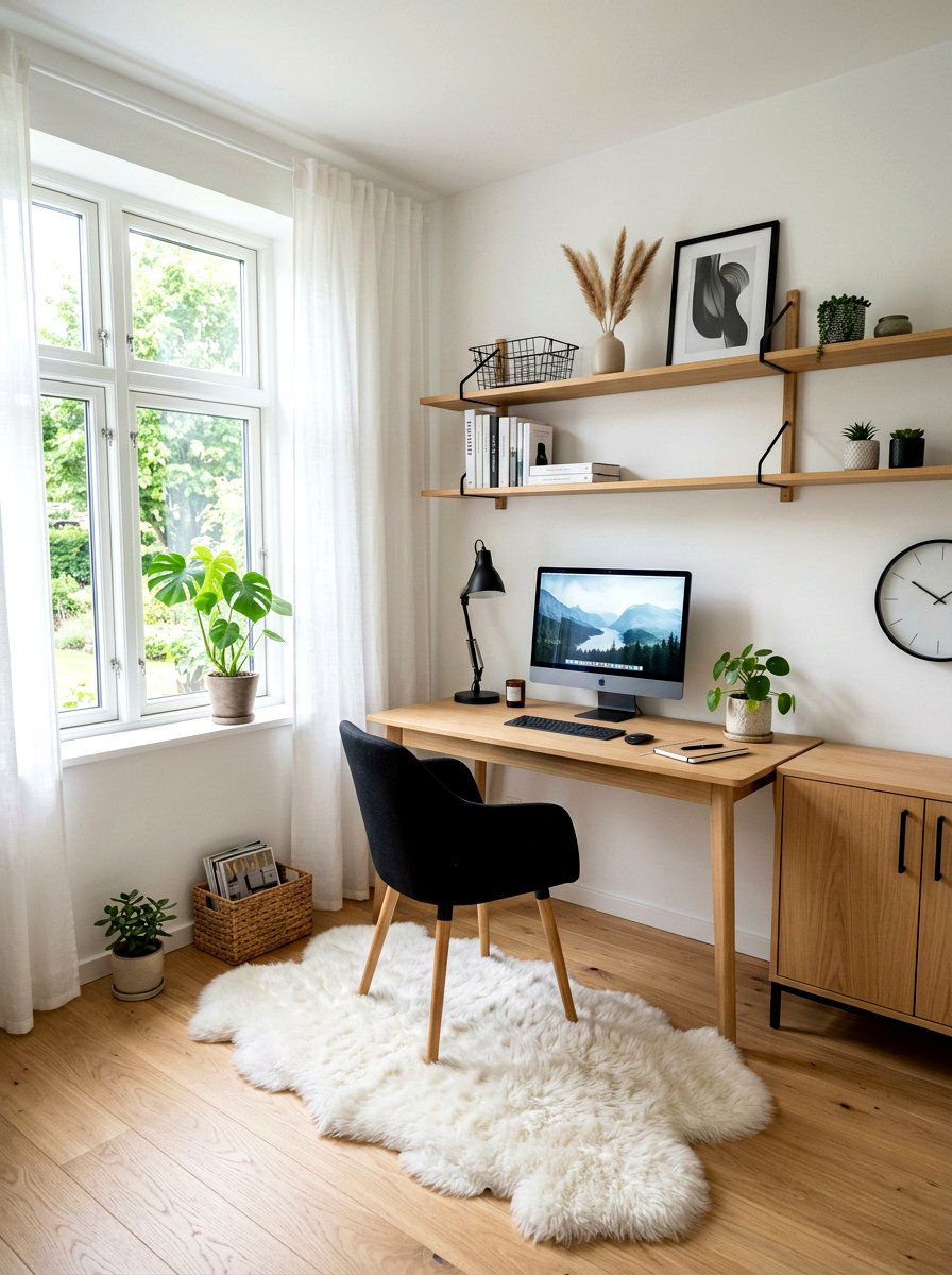 Small Home Office Scandi Style - 30 small home office ideas