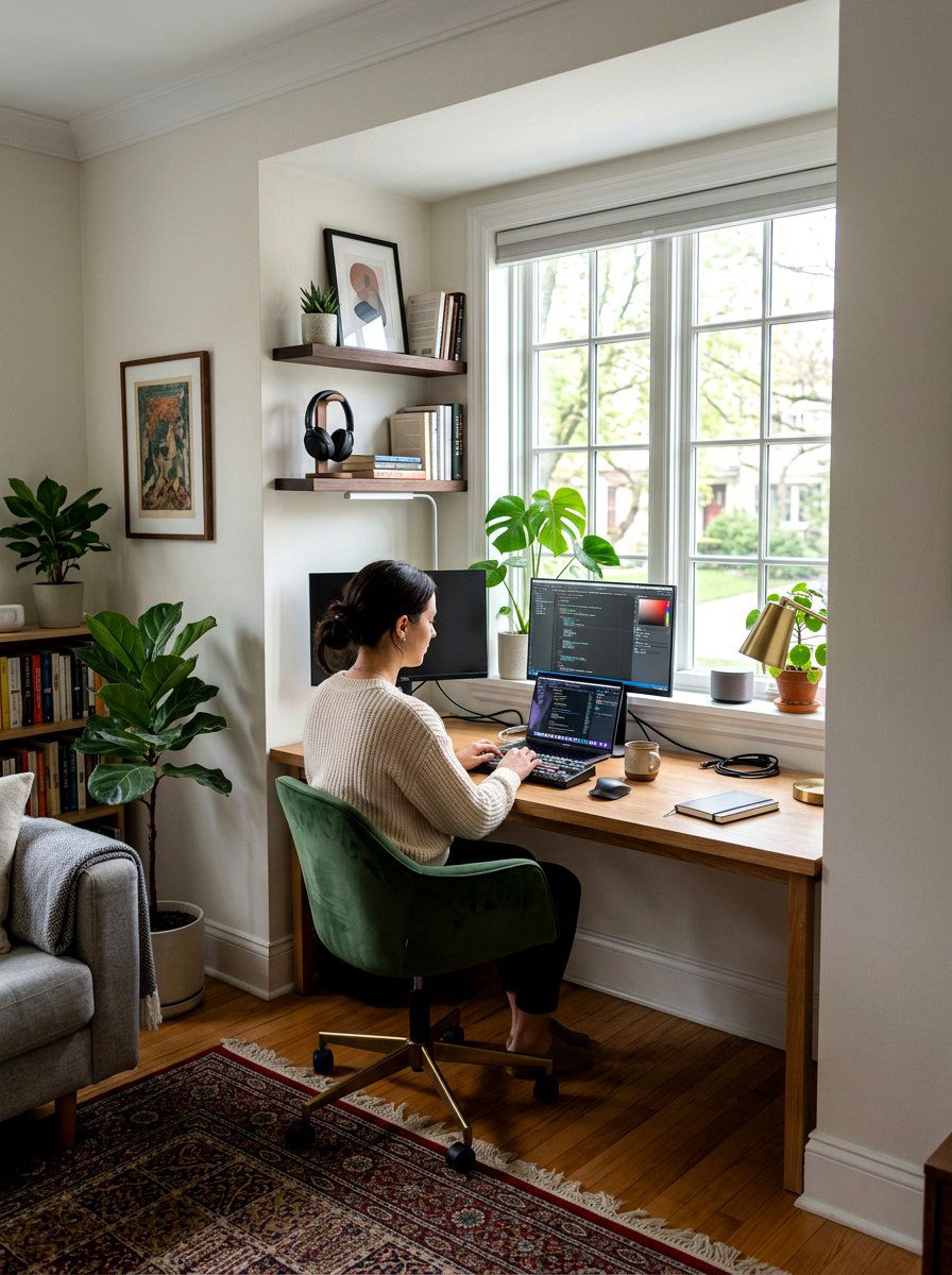 Small Home Office Studio - 30 editorial studio apartment ideas