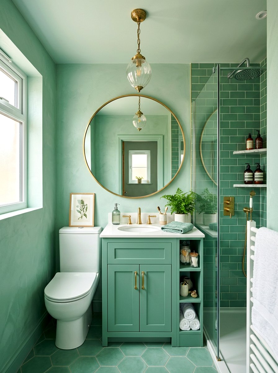 Small Jade Bathroom - 30 jade bathroom ideas