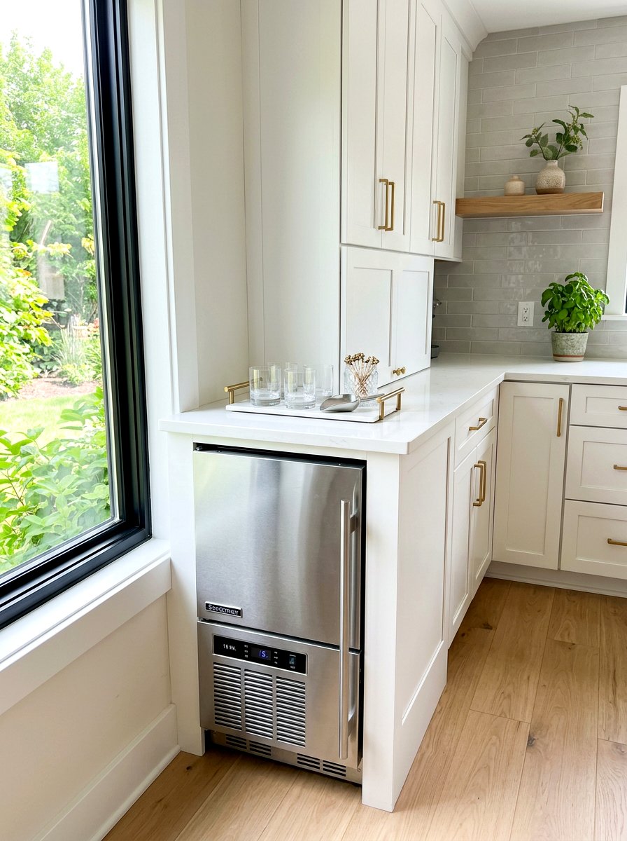 Small Kitchen Ice Nook - 30 ice maker nook ideas