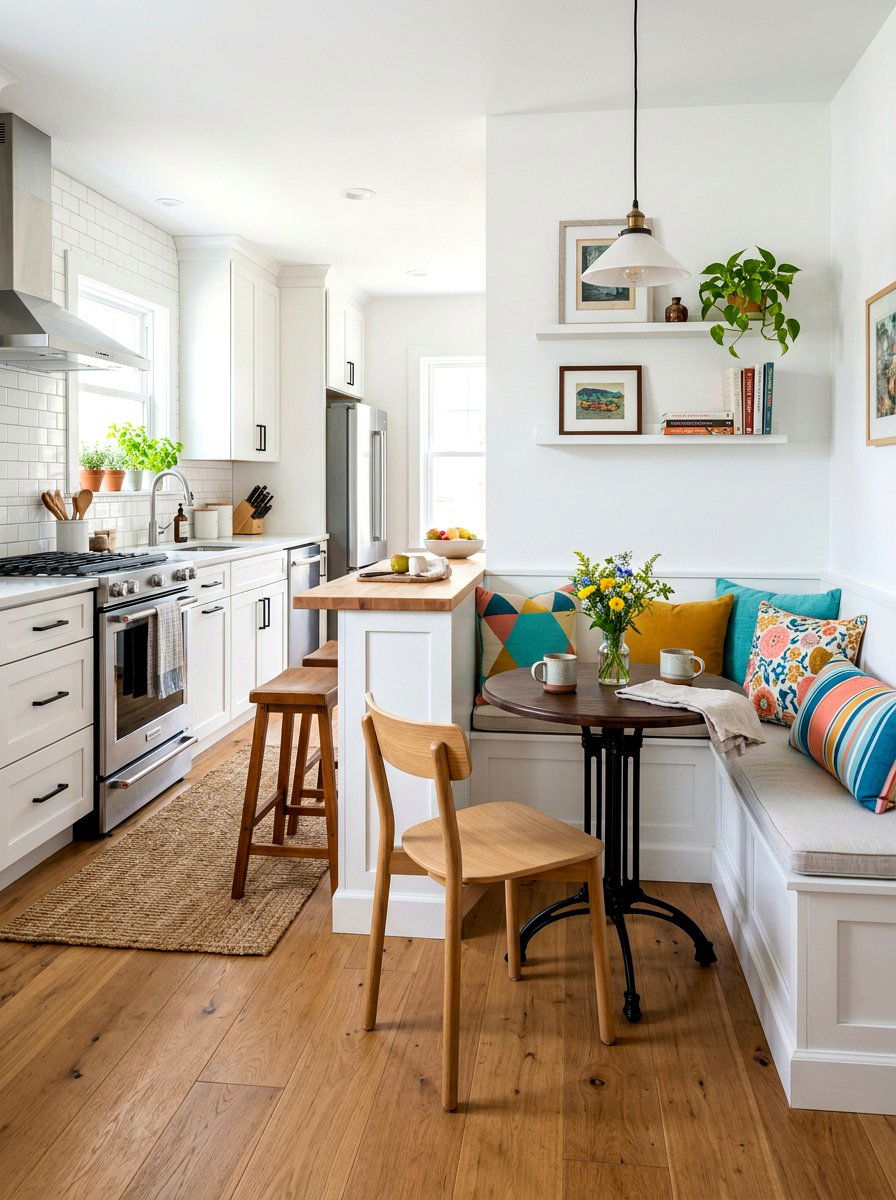 Small Kitchen Island Breakfast Nook - 30 banquette kitchen island ideas