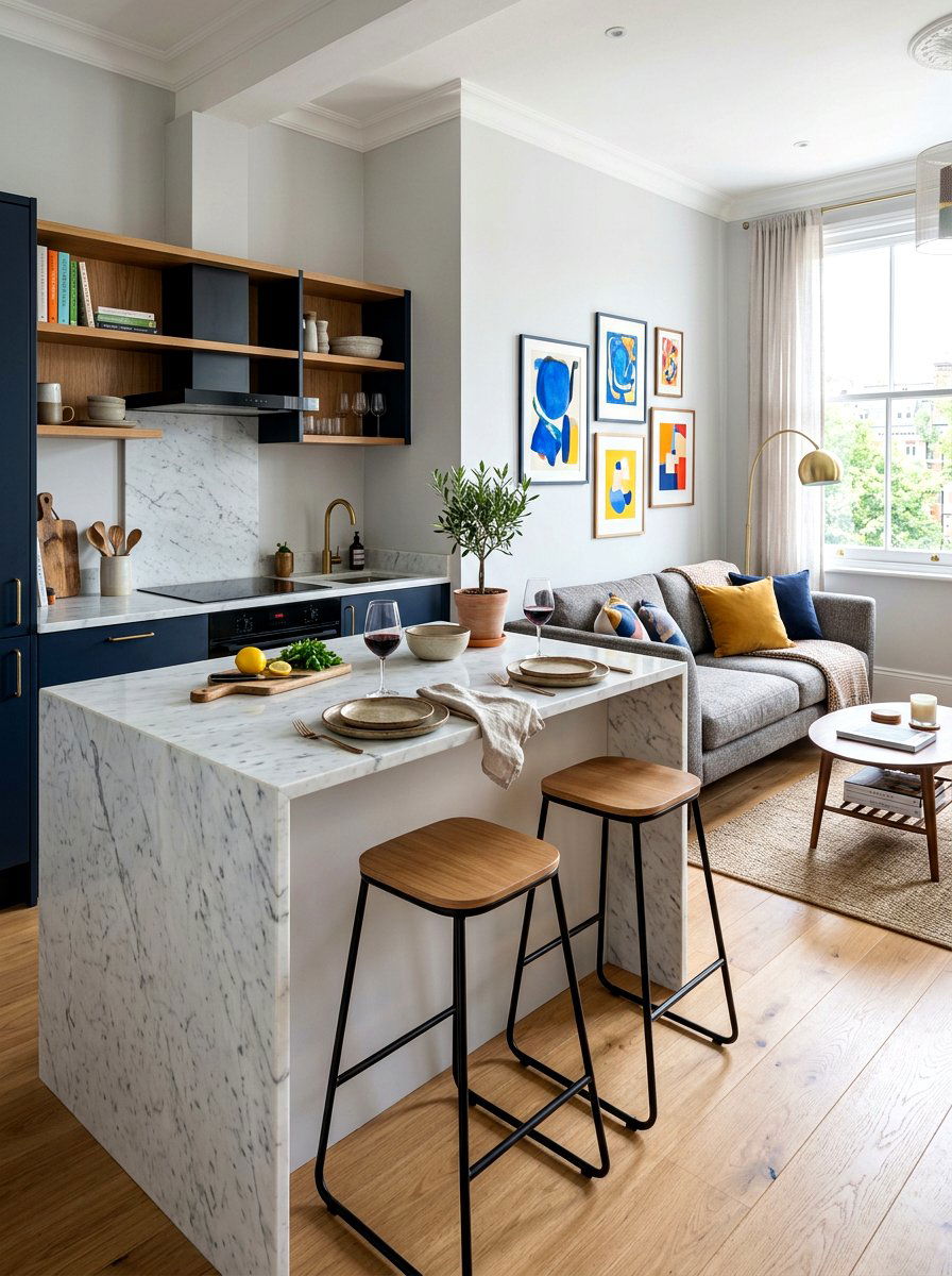 Small Kitchen Island Studio - 30 editorial studio apartment ideas