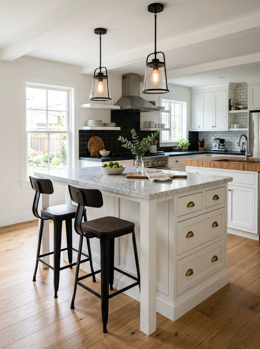 Small Kitchen Island With Seating - 30 small kitchen ideas